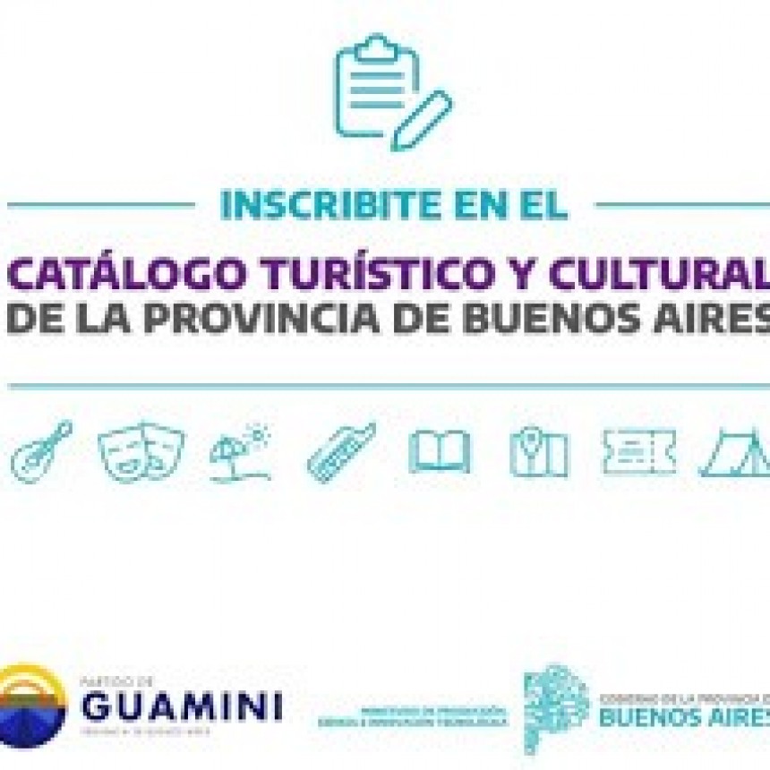 ÚLTIMOS DÍAS DE INSCRIPCIÓN AL CATÁLOGO TURÍSTICO Y CULTURAL