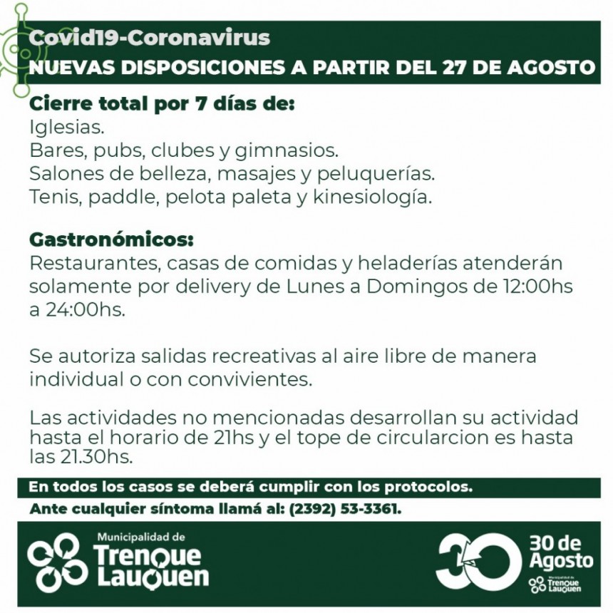 CIERRAN ACTIVIDADES POR SIETE DÍAS EN TREINTA DE AGOSTO 