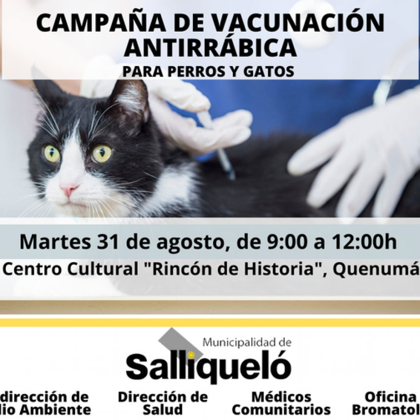 NUEVA JORNADA DE VACUNACIÓN ANTIRRÁBICA