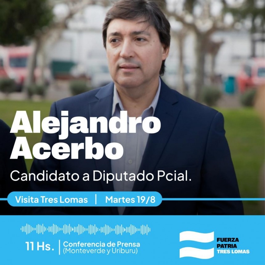VISITA DE ALEJANDRO ACERBO A TRES LOMAS