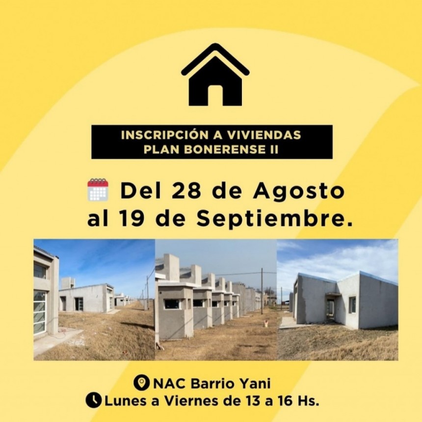 INSCRIPCIÓN A VIVIENDAS DEL PLAN BONAERENSE II