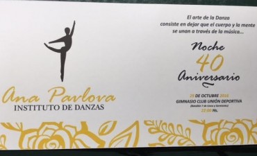 EL INSTITUTO DE DANZAS ANA PAVLOVA CELEBRARA SU 40º ANIVERSARIO EN OCTUBRE