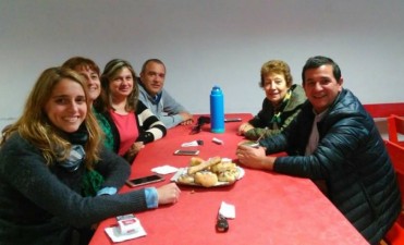 CAMBIEMOS INICIA LA CAMPAÑA EL DOMINGO EN EL CLUB PROGRESO. CANDIDATOS RECIBIERON AL INTENDENTE DE PELLEGRINI.