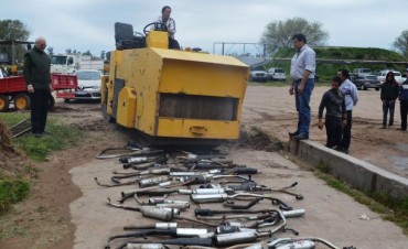 DESTRUYERON CAÑOS DE ESCAPES MODIFICADOS QUE FUERON INCAUTADOS