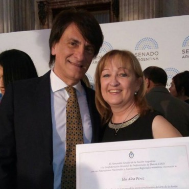 IDA PEREZ FUE CONDECORADA EN EL CONGRESO DE LA NACION