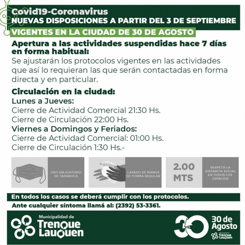APERTURA CON AJUSTE DE PROTOCOLOS EN ALGUNAS ACTIVIDADES