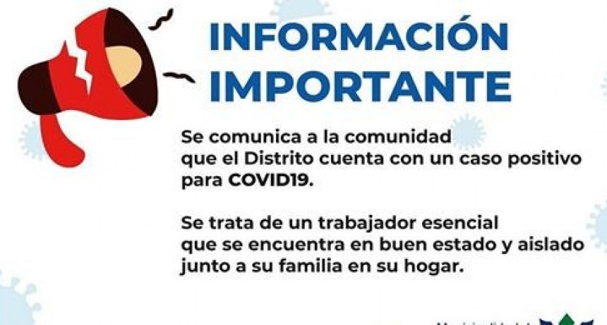 SE REGISTRA UN CASO POSITIVO DE COVID-19 EN DAIREAUX