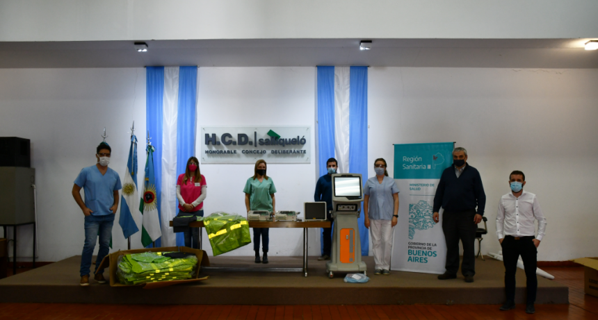 RECIBIERON UN RESPIRADOR Y OTROS INSUMOS DE REGIÓN SANITARIA