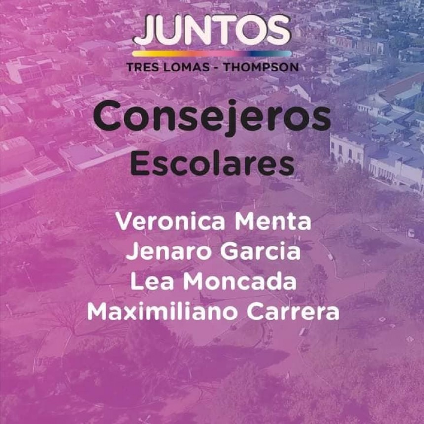 VERONICA MENTA Y JENARO GARCIA - PRECANDIDATOS A CONSEJEROS ESCOLARES DE JUNTOS