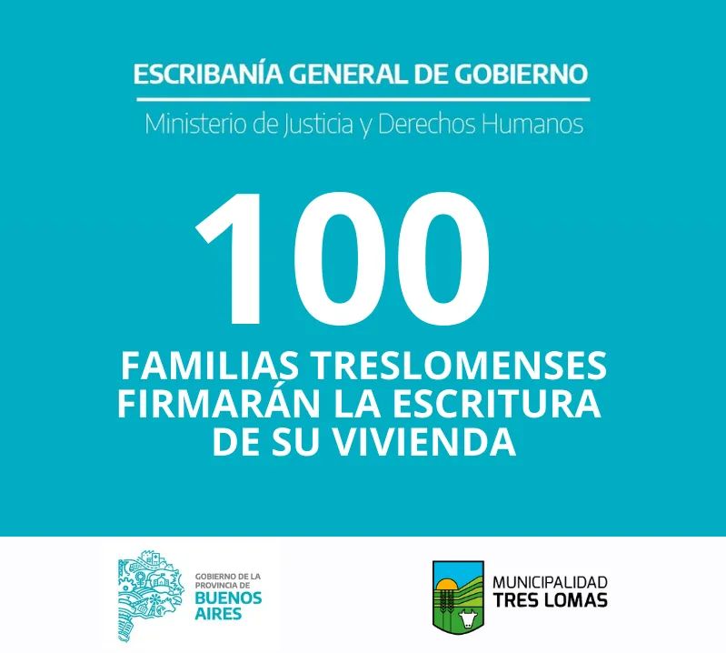 100 FAMILIAS TRESLOMENSES FIRMARÁN LA ESCRITURA DE SU VIVIENDA
