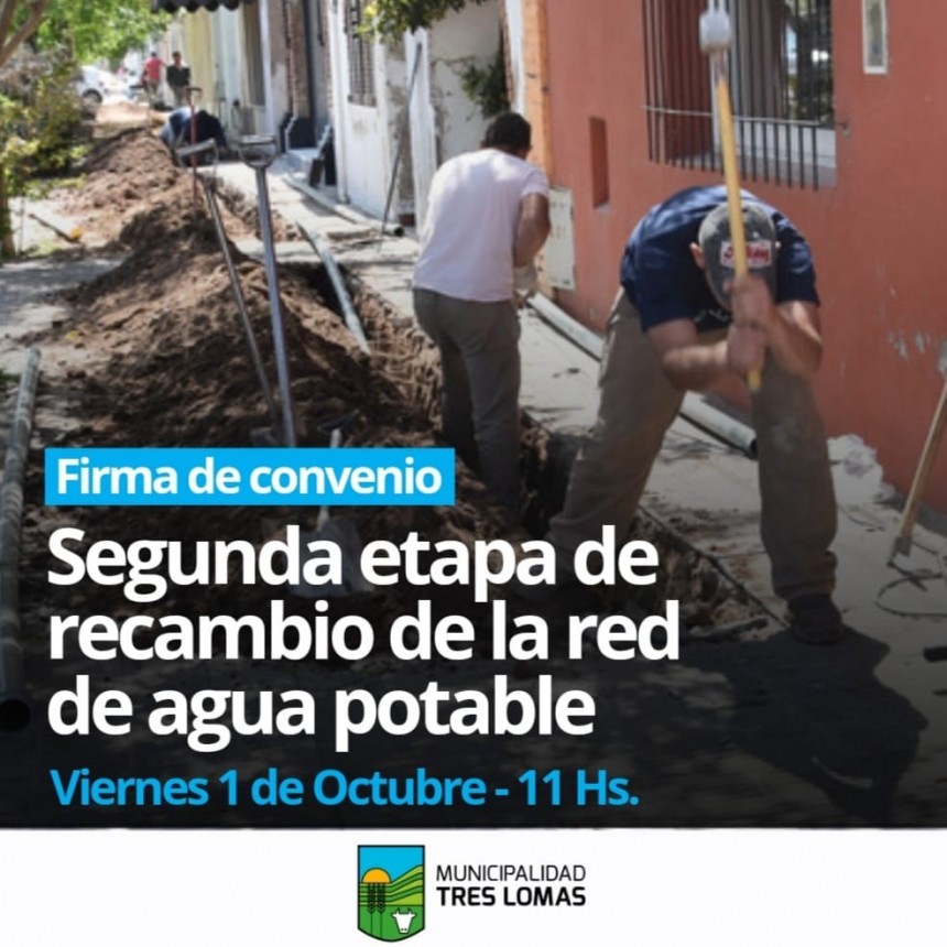 SEGUNDA ETAPA DE RECAMBIO DE LA RED DE AGUA POTABLE