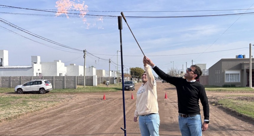SE HABILITÓ LA AMPLIACIÓN DE RED DE GAS EN DISTINTOS SECTORES DE LA CIUDAD