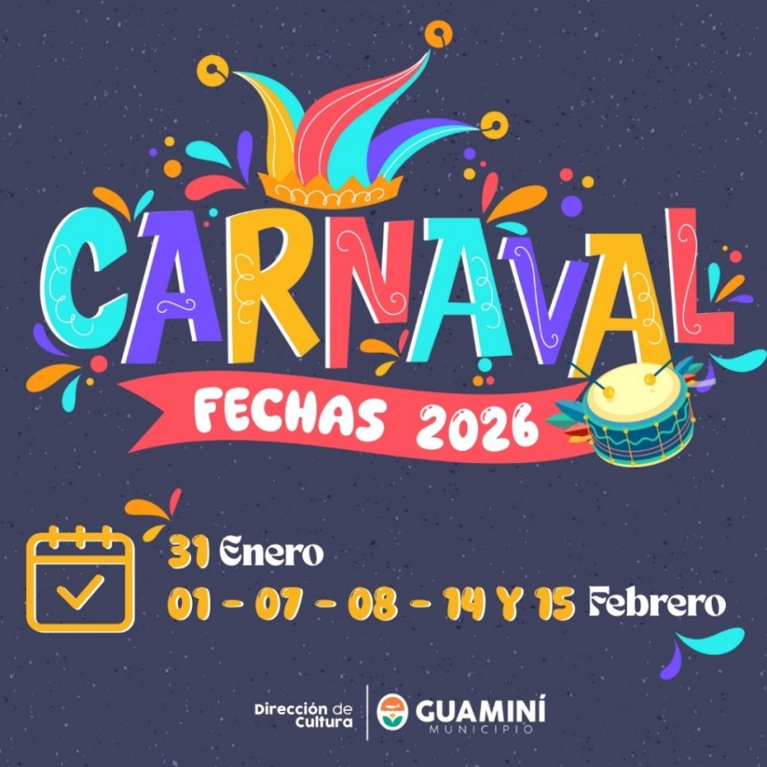 LA EDICIÓN 2026 DEL CARNAVAL DEL ARTE Y LA ALEGRÍA YA TIENE FECHA