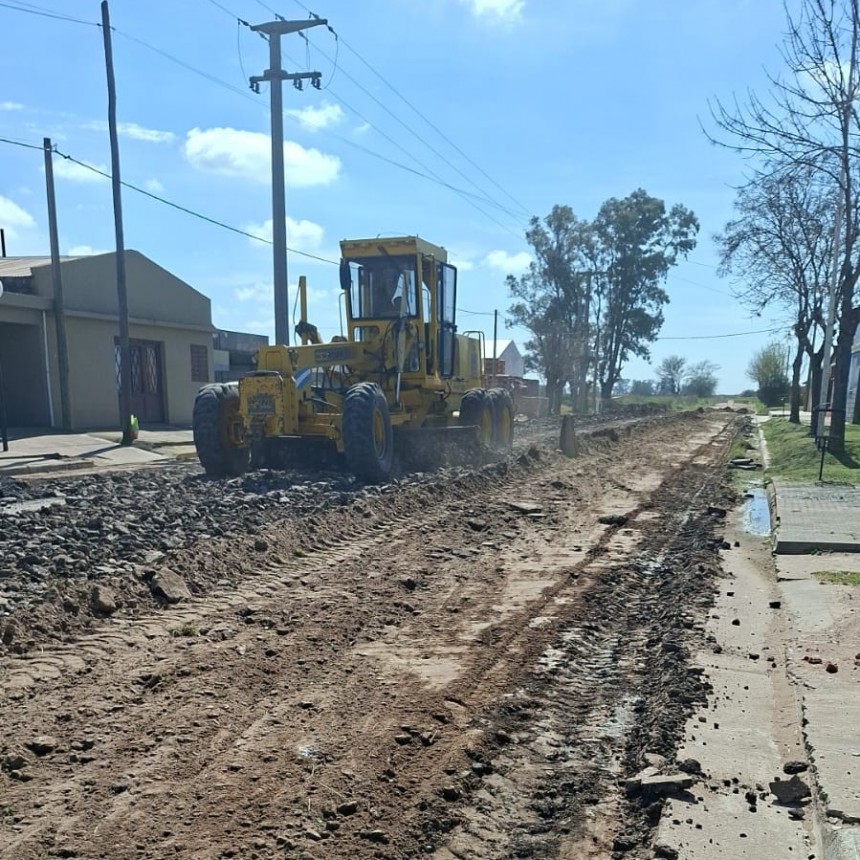 GARRÉ: INICIÓ LA OBRA DE PAVIMENTACIÓN DE LA CALLE SOLDADO DEL DESIERTO