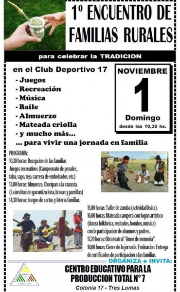 SE REALIZA EL 1º ENCUENTRO DE FAMILIAS RURALES