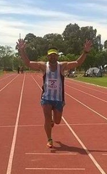 SEBASTIAN MORENO TERMINO SEGUNDO EN EL ULTRAMARATON Y LOGRO EL RECORD PAMPEANO