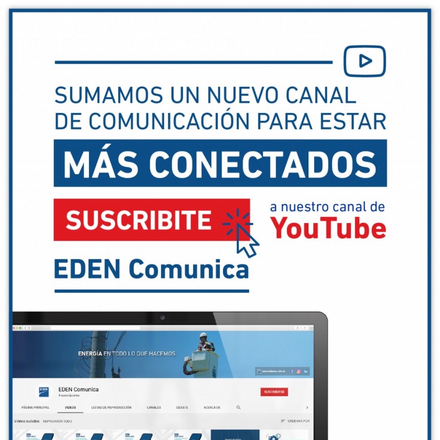 EDEN LANZA SU CANAL DE YOUTUBE
