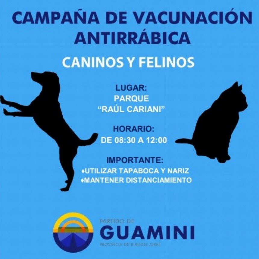 CONTINÚA EN CASBAS LA CAMPAÑA DE VACUNACIÓN ANTIRRÁBICA DESTINADA A PERROS Y GATOS