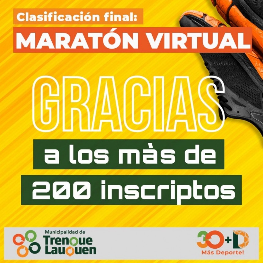 EXITOSA PRIMERA MARATÓN VIRTUAL