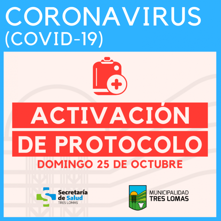 SE ACTIVO EL PROTOCOLO COVID 19 EN TRES LOMAS: MUJER DE 54 AÑOS