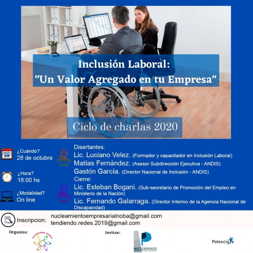 REUNIÓN VÍA ZOOM: INCLUSIÓN LABORAL: 