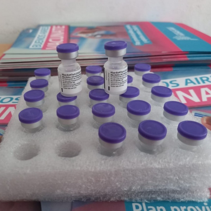SE RECIBIERON 150 NUEVAS DOSIS DE PFIZER