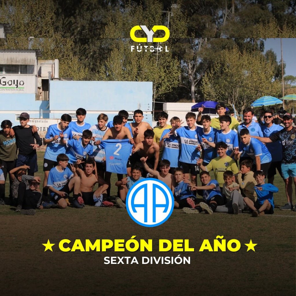 SEXTA DIVISIÓN: ATLÉTICO ARGENTINO CAMPEÓN DEL AÑO