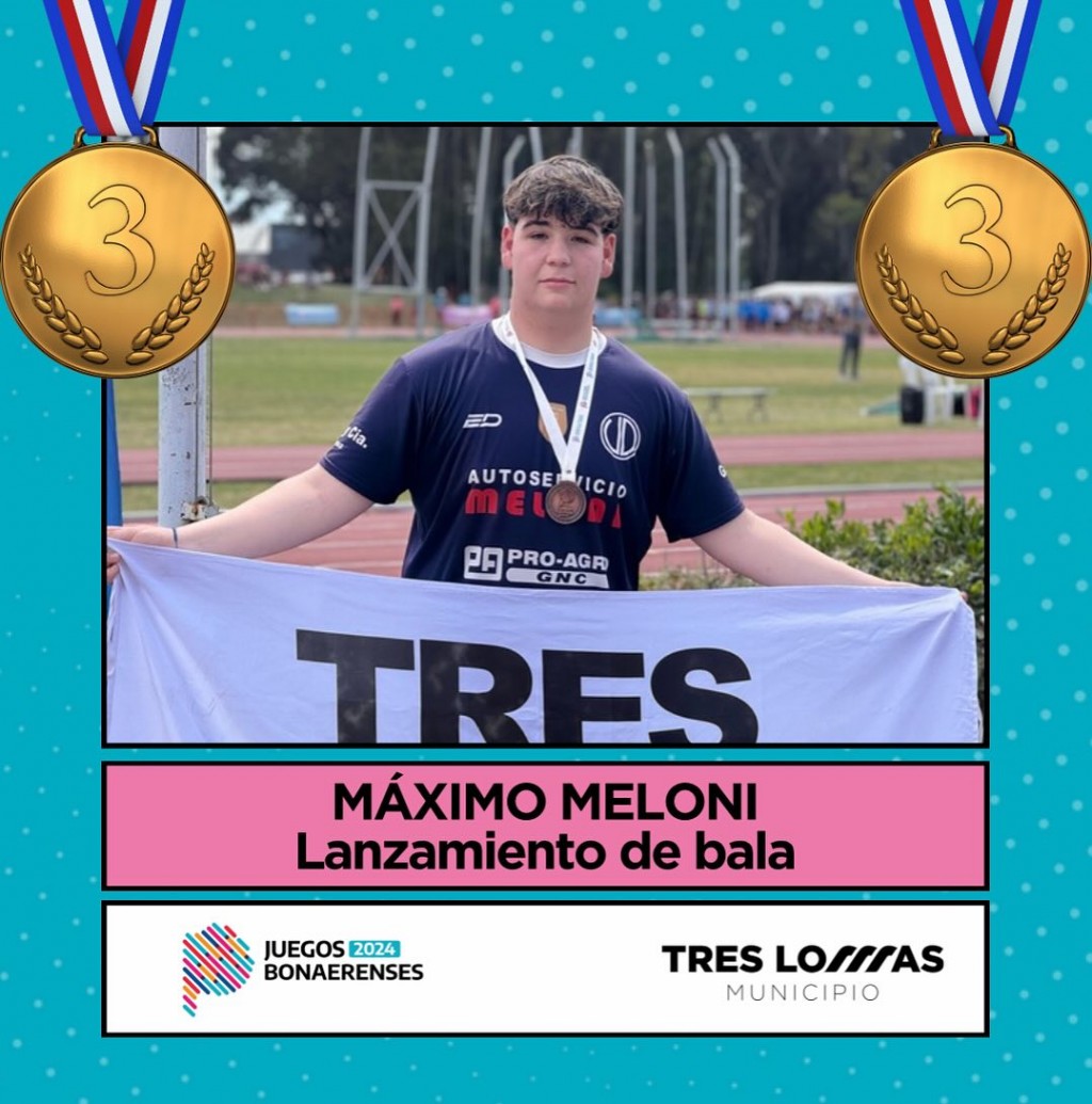 MEDALLA DE BRONCE PARA MÁXIMO MELONI