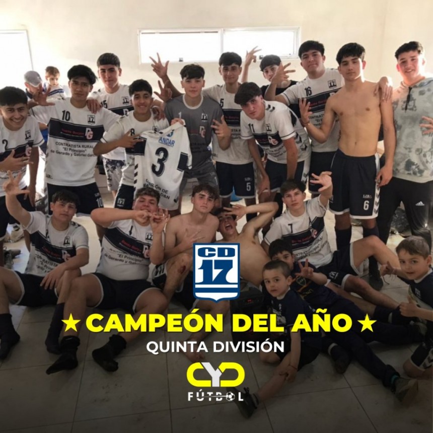 QUINTA DIVISIÓN: DEPORTIVO 17 CAMPEÓN DEL AÑO