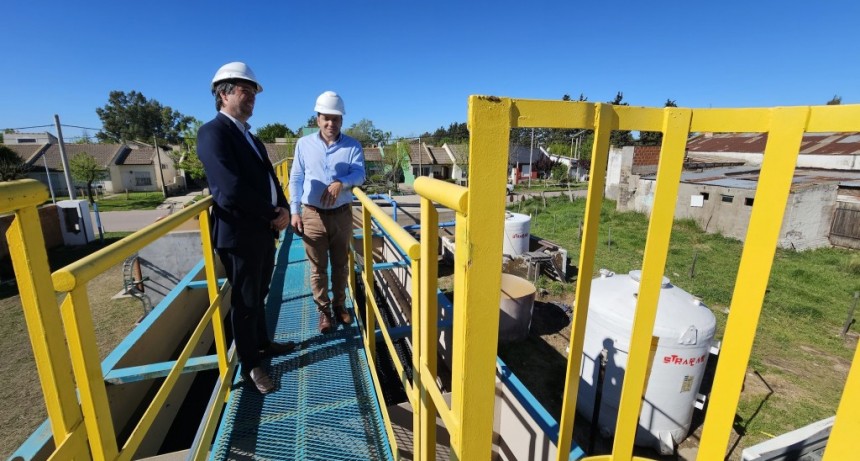 NOBRE FERREIRA SUPERVISÓ EL REINICIO DE LA OBRA DE LA PLANTA POTABILIZADORA DE GUAMINÍ JUNTO A PRESIDENTE DE ABSA