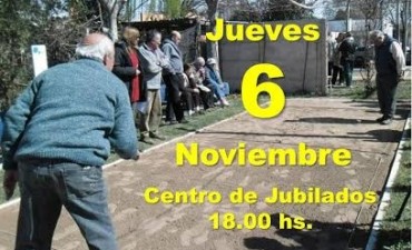 Esta tarde - TORNEO DE TEJO EN EL CENTRO DE JUBILADOS