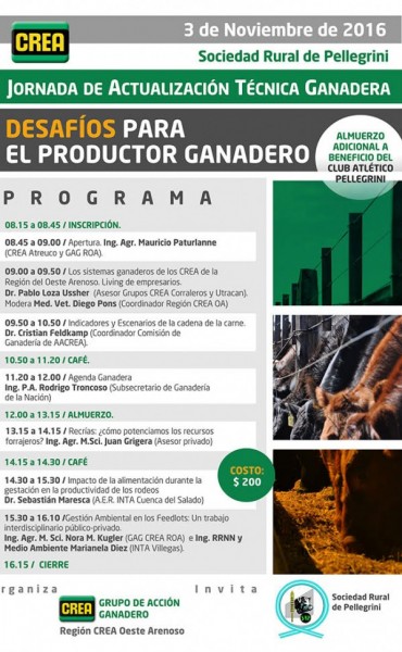 JORNADA GANADERA DEL CREA EN PELLEGRINI