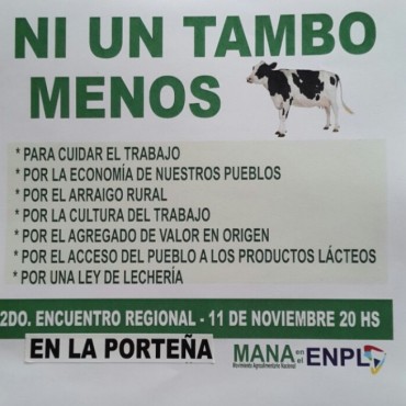 SEGUNDO ENCUENTRO REGIONAL DE LECHERIA EN LA PORTEÑA