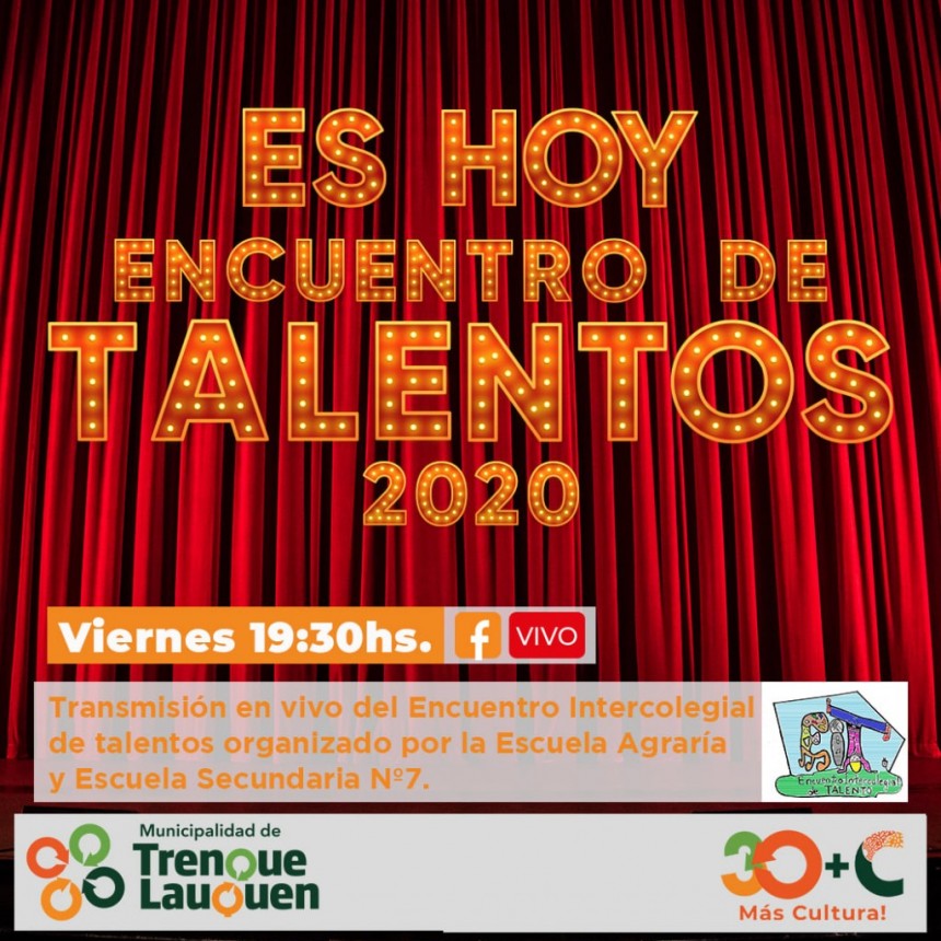 HOY SE LLEVARÁ A CABO EL ENCUENTRO INTERCOLEGIAL DE TALENTOS 2020