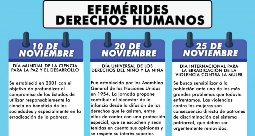 CALENDARIO DE DERECHOS HUMANOS