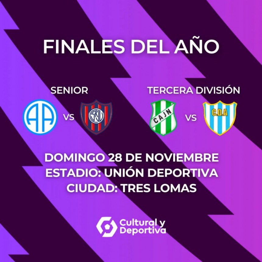 LAS FINALES DEL AÑO DE SENIOR Y TERCERA SE JUGARÁN EN TRES LOMAS