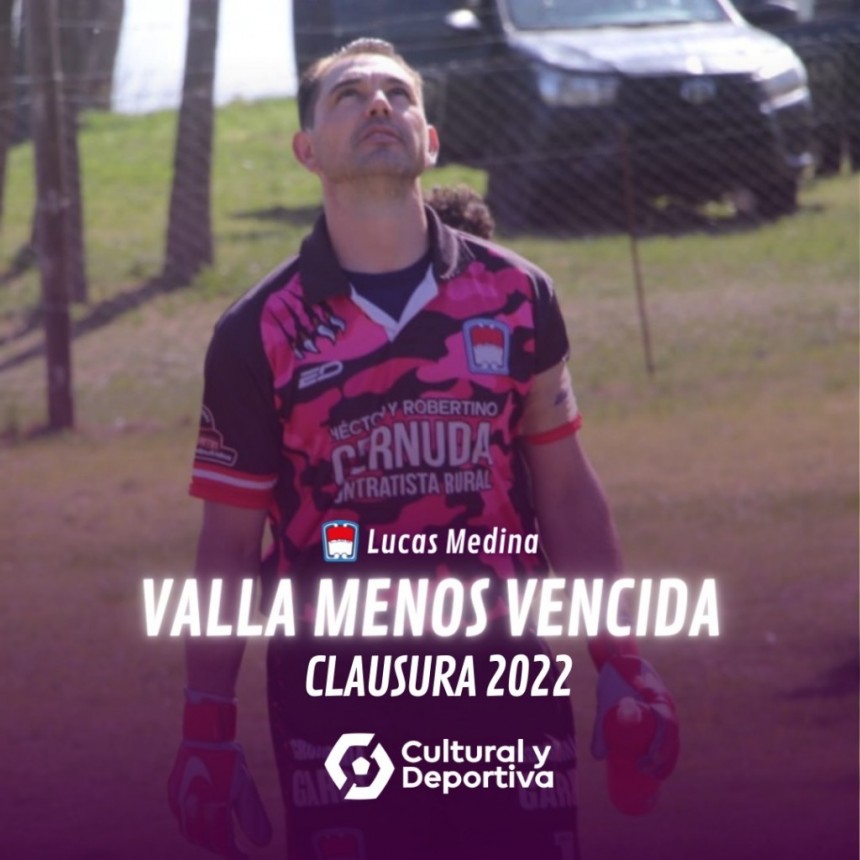 LUCAS MEDINA FUE LA VALLA MENOS VENCIDA DEL CLAUSURA 2022
