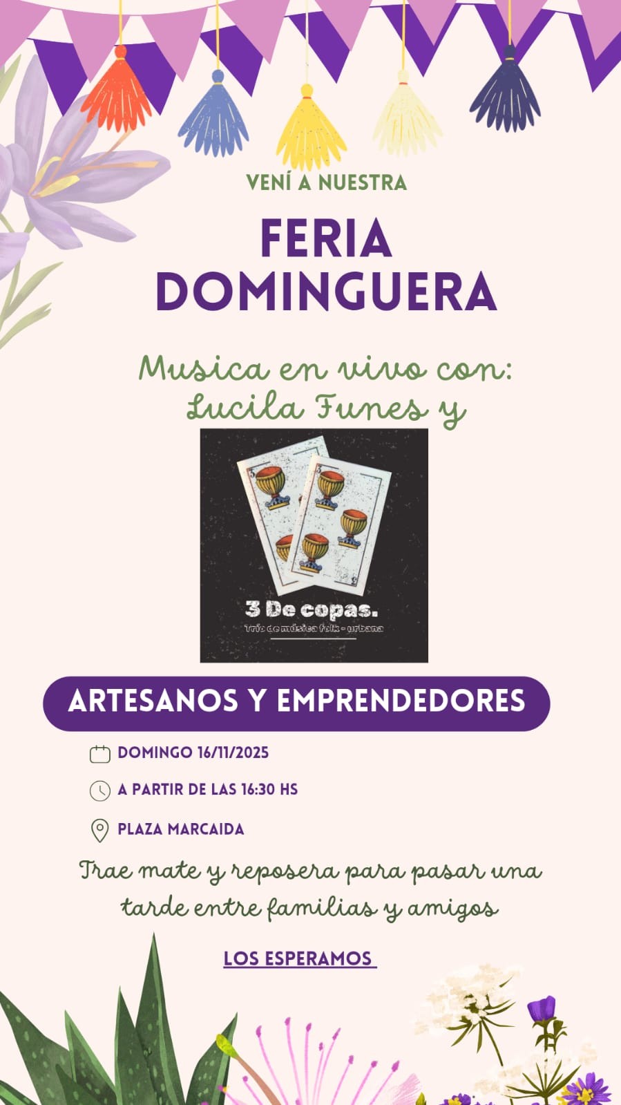 SE REALIZARÁ UNA FERIA DOMINGUERA EN LA PLAZA MARCAIDA