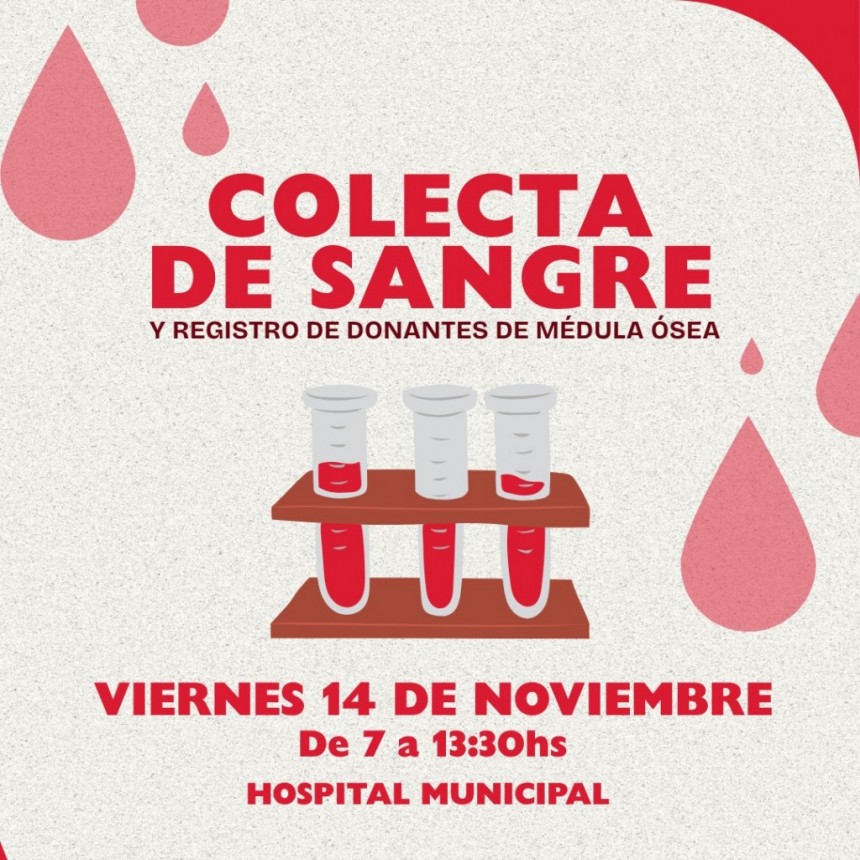 NUEVA COLECTA DE SANGRE EN EL HOSPITAL MUNICIPAL