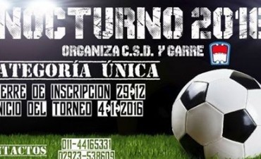 DEPORTIVO GARRE ORGANIZA EL TORNEO DE FUTBOL NOCTURNO DE VERANO