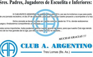 JORNADA RECREATIVA EN ATLETICO ARGENTINO