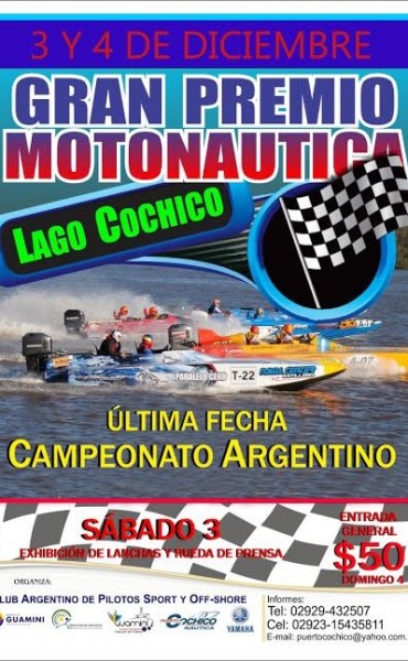 YA SUENAN LOS MOTORES DEL GRAN PREMIO DE MOTONÁUTICA EN COCHICÓ
