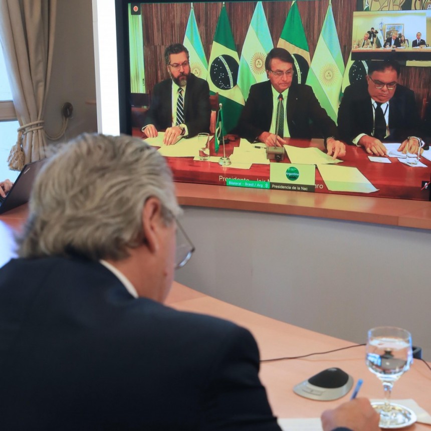 DÍA DE LA AMISTAD ARGENTINO - BRASILEÑA: EL PRESIDENTE ENCABEZÓ UN ACTO VIRTUAL JUNTO A SU PAR, JAIR BOLSONARO
