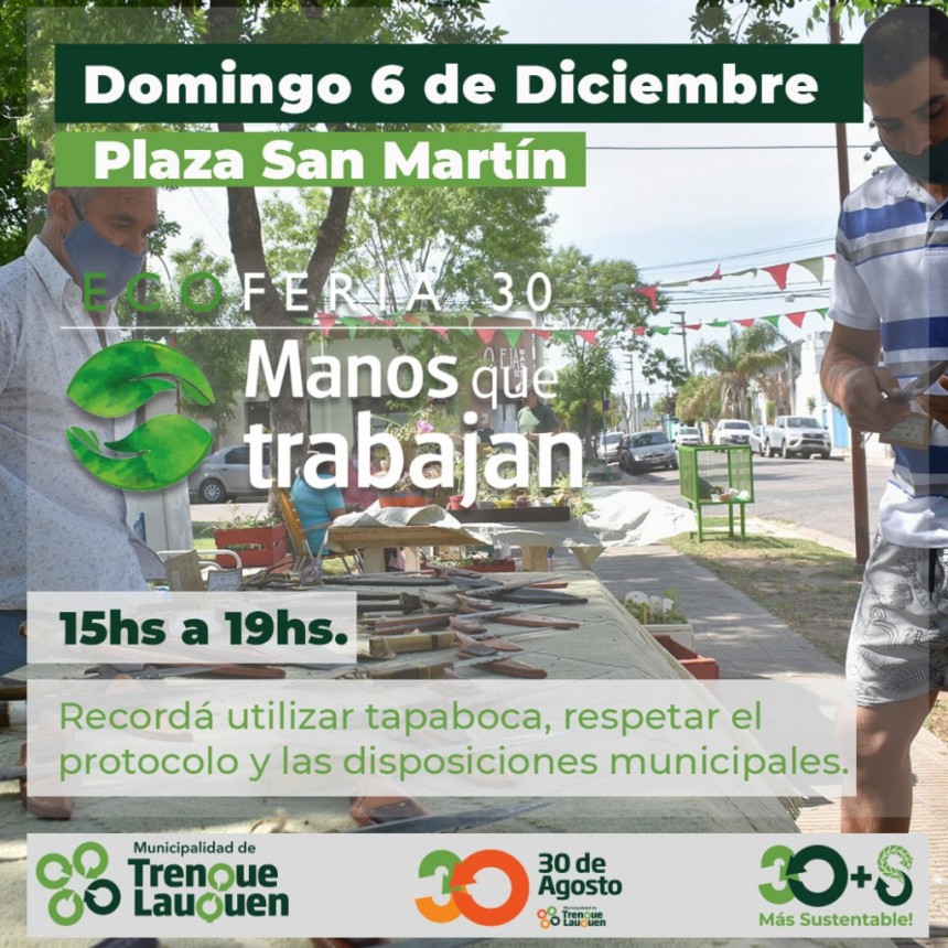 ESTE DOMINGO 6 HABRÁ UNA NUEVA ECOFERIA 