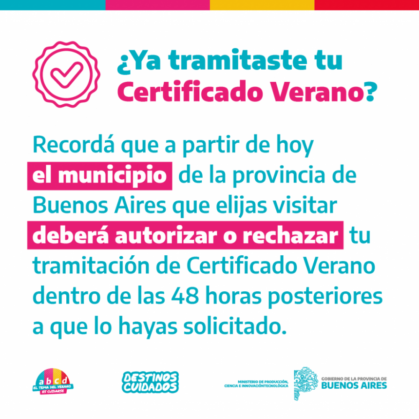 CÓMO TRAMITAR EL CERTIFICADO VERANO