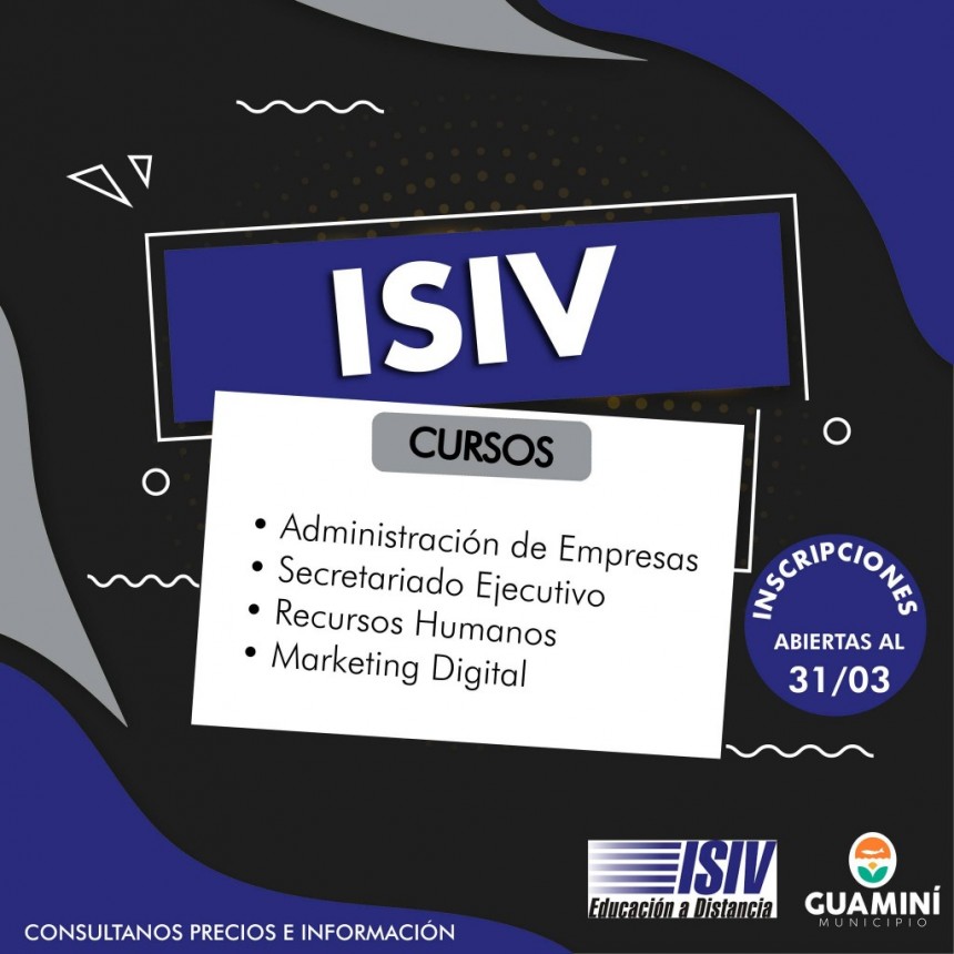INSTITUTO SUPERIOR DE INFORMÁTICA VIRASORO: INSCRIPCIONES ABIERTAS HASTA EL 31/03