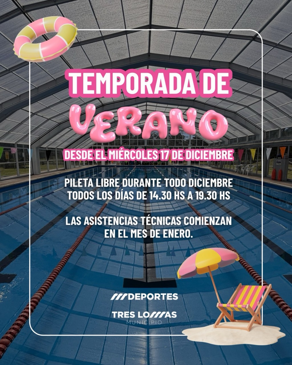 COMIENZA LA TEMPORADA DE VERANO EN EL NATATORIO MUNICIPAL