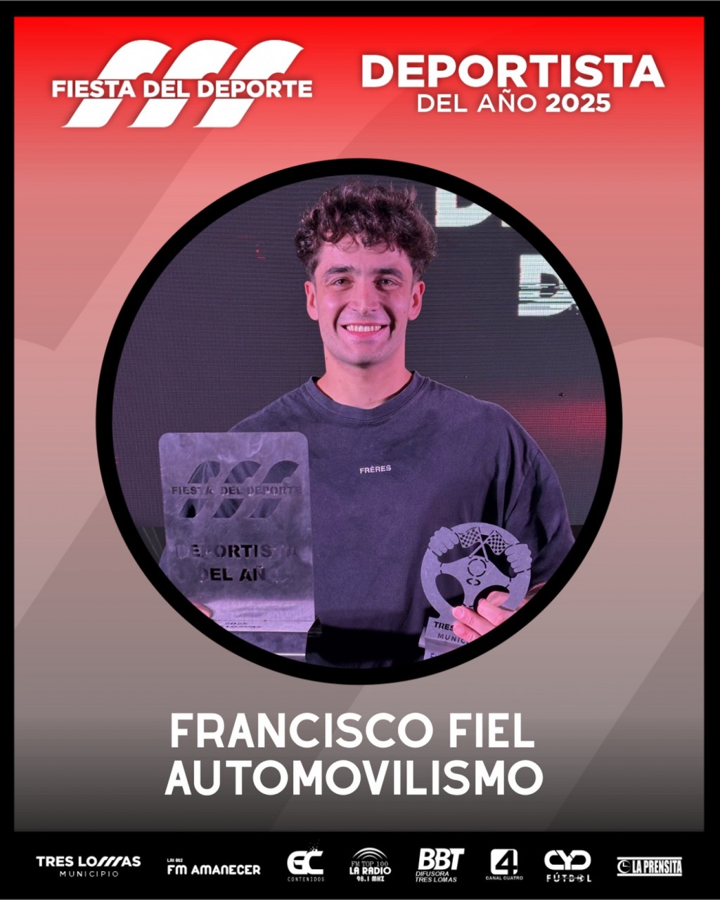 FRANCISCO FIEL FUE ELEGIDO COMO MEJOR DEPORTISTA DE 2025