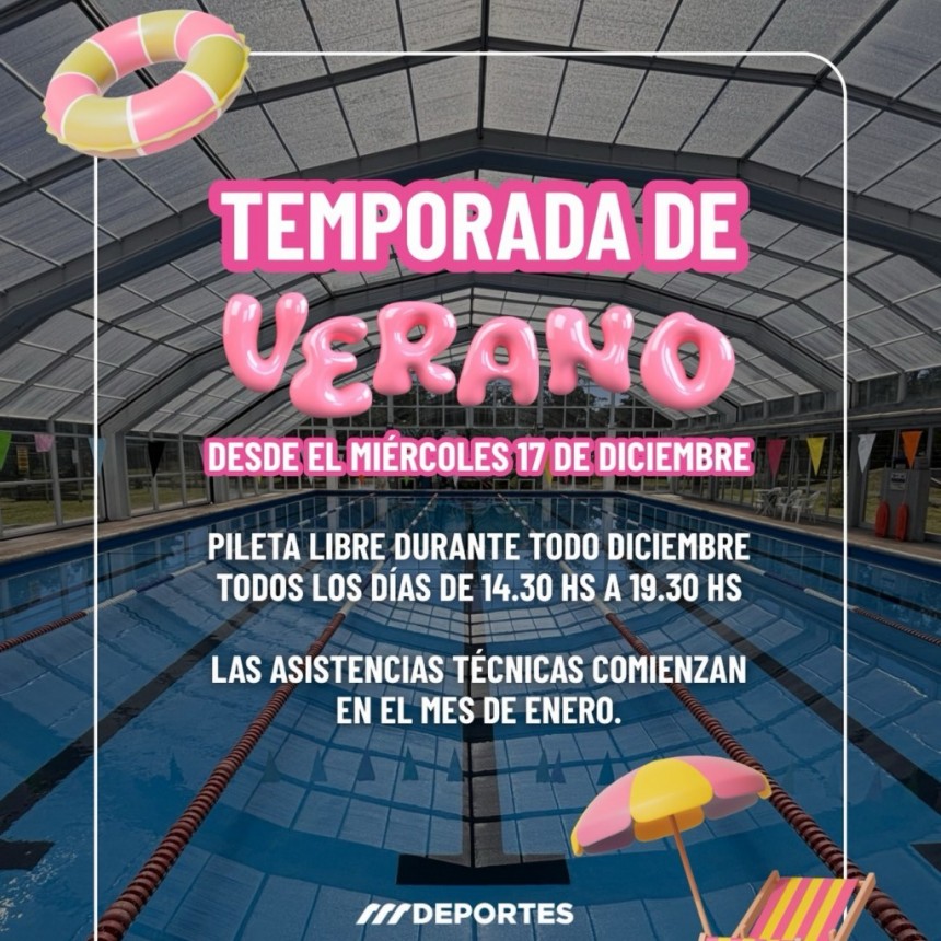 COMIENZA LA TEMPORADA DE VERANO EN EL NATATORIO MUNICIPAL