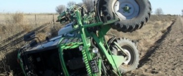 VOLCO UNA FUMIGADORA. NO HUBO HERIDOS.